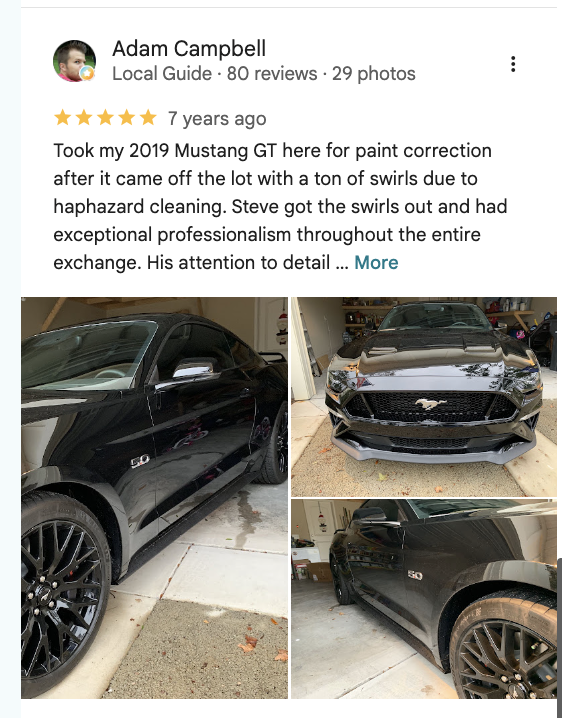 Google review screenshot for Adam Campbell
